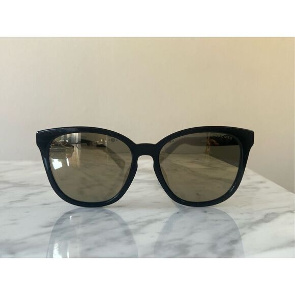 New! Marc Jacobs Mirrored Black Sunglasses - Picture 2 of 3